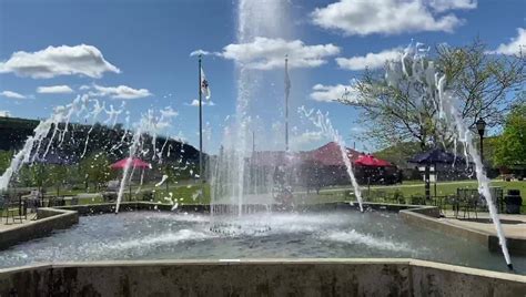 The Fountain At Historic Fort Steuben! | With the flip of a switch, the ...