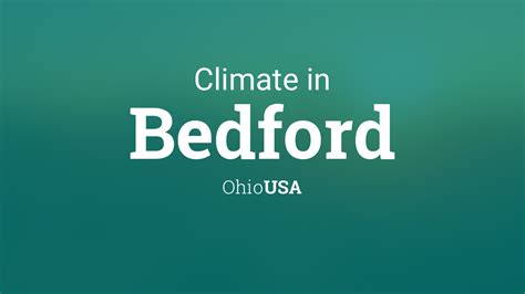 Climate & Weather Averages in Bedford, Ohio, USA