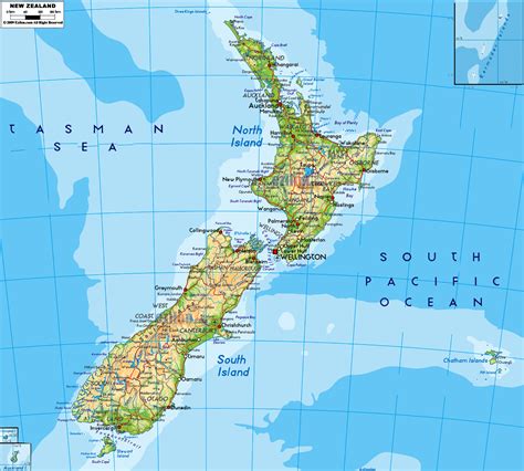 New Zealand Map - Fotolip