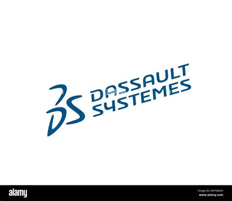 Dassault Systemes, rotated logo, white background Stock Photo - Alamy