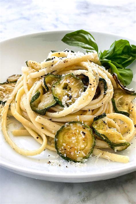 Stanley Tucci Zucchini Pasta Recipe | foodiecrush.com