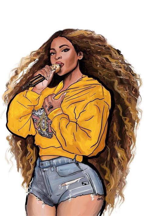 Beyoncé Beychella 14th April 2018 Art | Black girl cartoon, Black girl ...