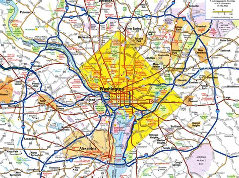 Washington D C Road Map - Sunday River Trail Map