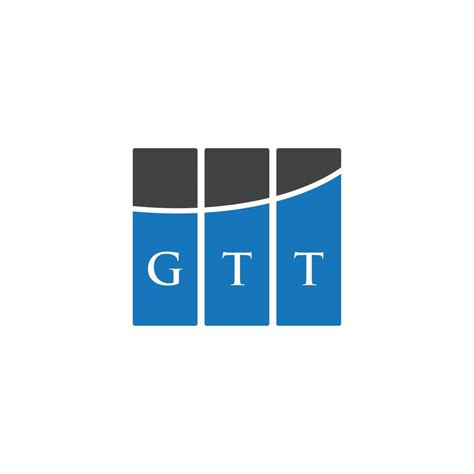 GTT letter logo design on WHITE background. GTT creative initials ...