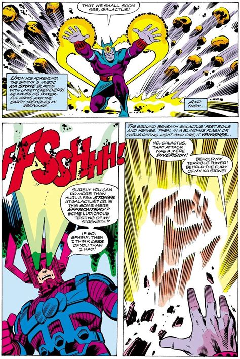 Galactus vs. Sphinx. [from Fantastic Four (1961)...