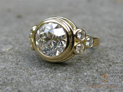 Bezel Diamond Gold Ring | The Perfect Setting, Inc