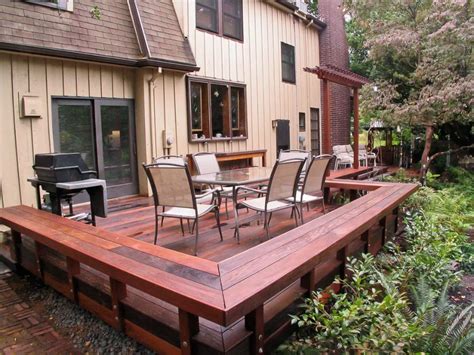 cantilevered deck benches - Google Search | Deck stairs, Deck bench, Patio