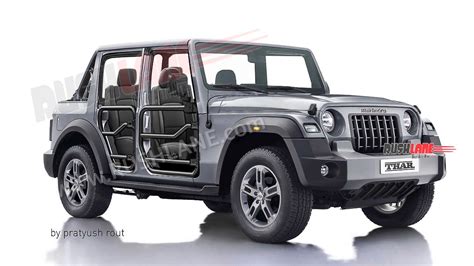 2023 Mahindra Thar 5 Door With Open Panels - New Render