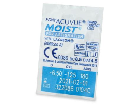 1 Day Acuvue Moist for Astigmatism (30 lenses) | Alensa UK