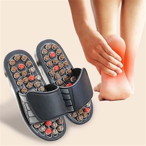 Getyoursave Foot Massage Shoes Cobblestone Slippers Foot Pain Relief ...