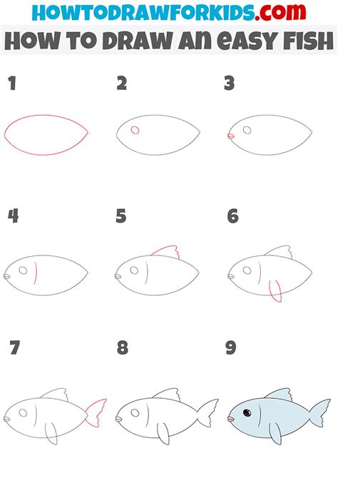 How To Draw A Cute Fish Step By Step