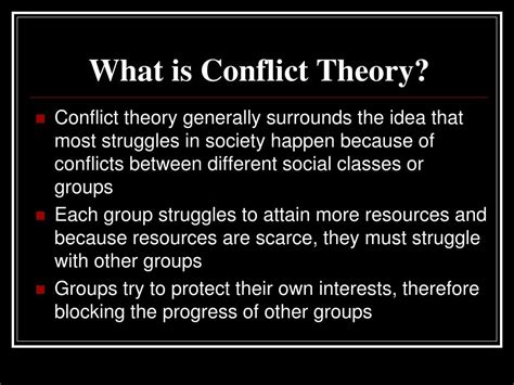 PPT - Conflict Theory PowerPoint Presentation, free download - ID:1413822