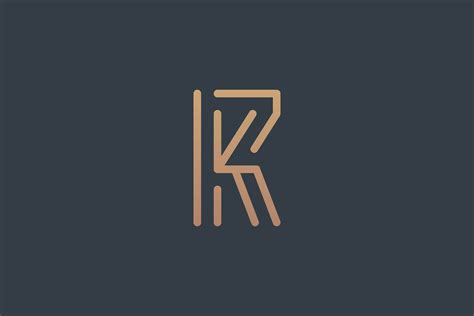 Initial RK Logo by BrandSemut on @creativemarket Logo Design Love, Logo ...