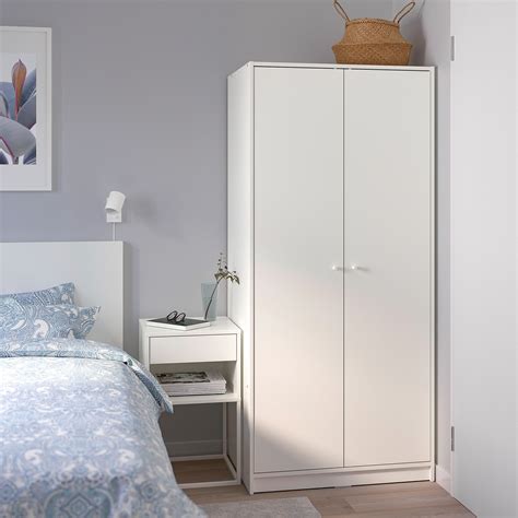 KLEPPSTAD white, Wardrobe with 2 doors - IKEA | Wardrobe closet, Ikea ...