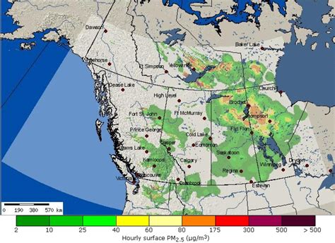 B.C. BlueSky map shows Canada's wildfire smoke forecast | CBC News