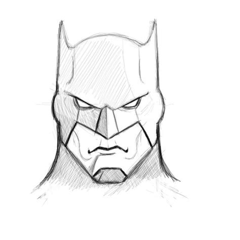 Batman Face Drawing at GetDrawings | Free download