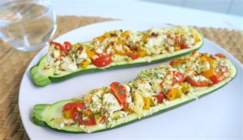 Gezonde Gevulde Courgette met Feta (Koolhydraatarm) - Optima Vita