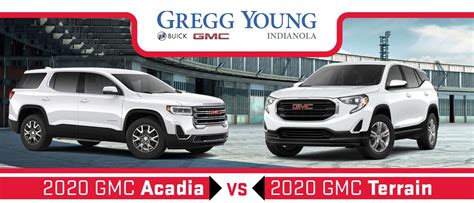 2022 GMC Acadia vs. Terrain Comparison | Features & Specs Compared