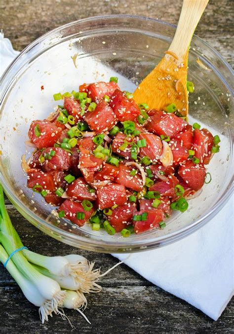 Hawaiian Ahi Poke Recipe - A Spicy Perspective | Hawaiian food, Poke ...