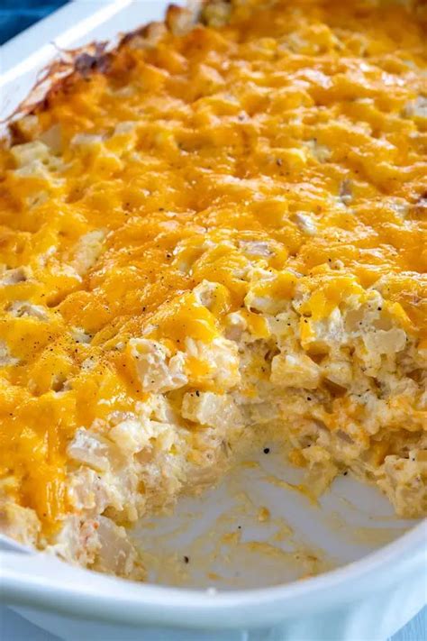 Cheesy hashbrown potato casserole *-2 bags Ore Ida DICED hash browns ...