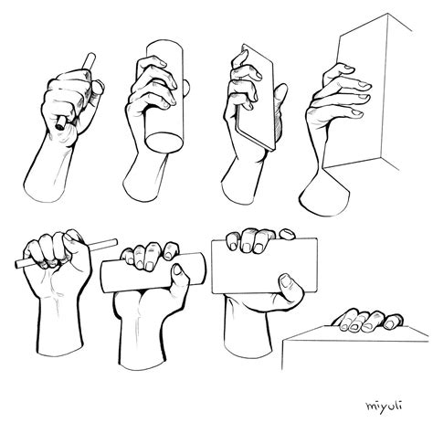 Miyuli on Twitter | Hand reference, Drawing reference, Hand drawing ...