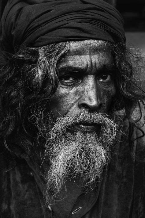 Pin by Omshivatao on Sadhu | Black, white portraits, Pencil portrait ...