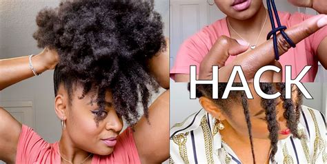 The Perfect High Puff Hair Hack + Bonus Fake Bangs Tutorial on Natural ...