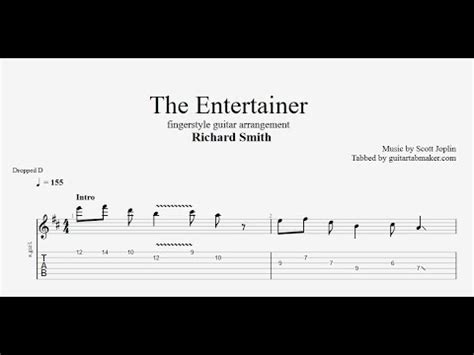 The Entertainer TAB (Richard Smith) fingerstyle guitar tabs (PDF ...