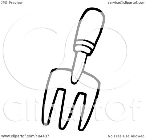 Royalty-Free (RF) Clipart Illustration of a Coloring Page Outline Of A ...