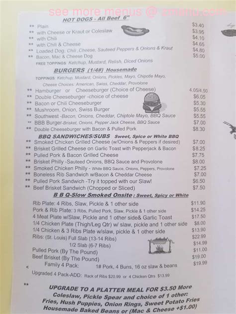 the dog house restaurant menu - Huey Smallwood