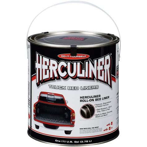 Herculiner Liquid Black Textured Truck Bed Liner, 1 Gallon - Walmart ...