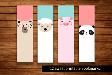 Printable Bookmarks Template Animals Bookmarks Printable ...