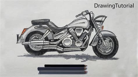 How To Draw Harley Davidson Motorcycle - Printable Form, Templates and ...