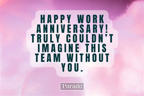 65 Happy Work Anniversary Wishes, Messages and Quotes - Parade