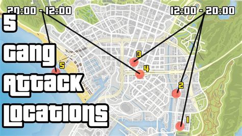 Gta 5 Online Gang Attack Locations Map