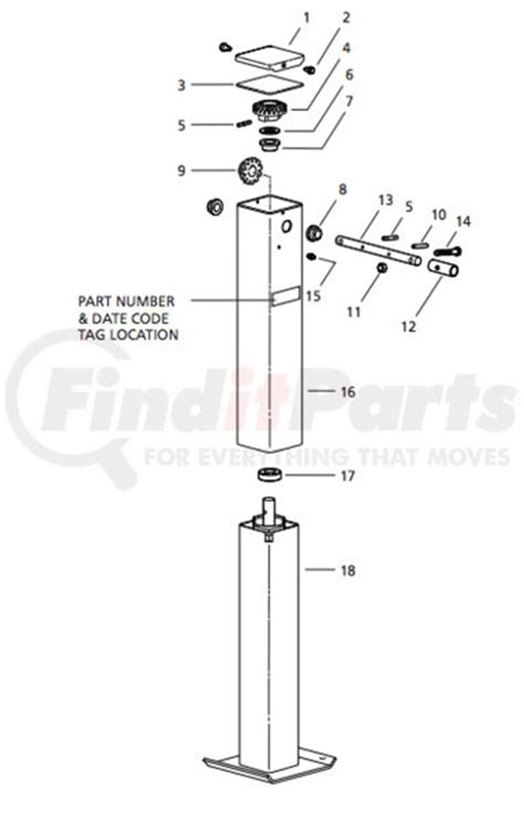 Trailer Landing Gear Parts Diagram