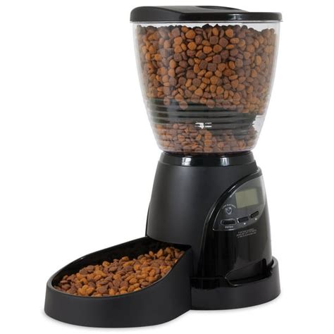 Aspen Pet Lebistro Cat Dog Programmable Automatic Food Dispenser Bowl ...