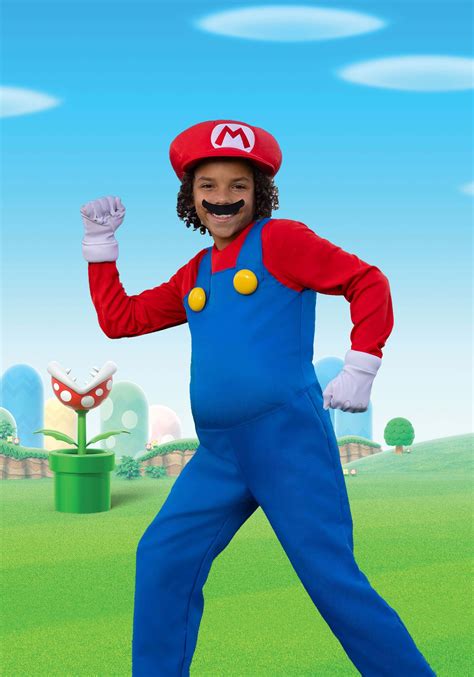 Nintendo Super Mario Brothers Boys Mario Deluxe Costume