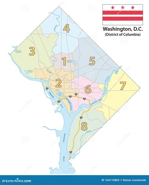 Washington District 8 Map - London Top Attractions Map