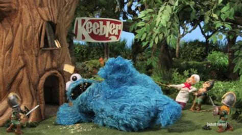 Cookie Monster vs the Keebler Elves on Robot Chicken - Eater