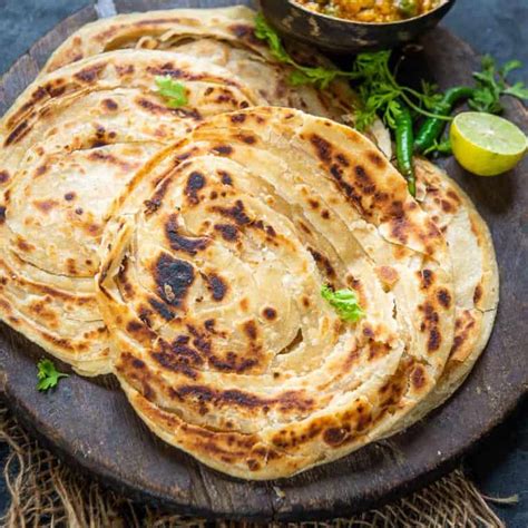 Lachha Paratha Recipe (Flaky Layered Flatbread) + Video - WhiskAffair