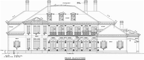 Plantation House Plan - 6 Bedrooms, 6 Bath, 9360 Sq Ft Plan 10-1603