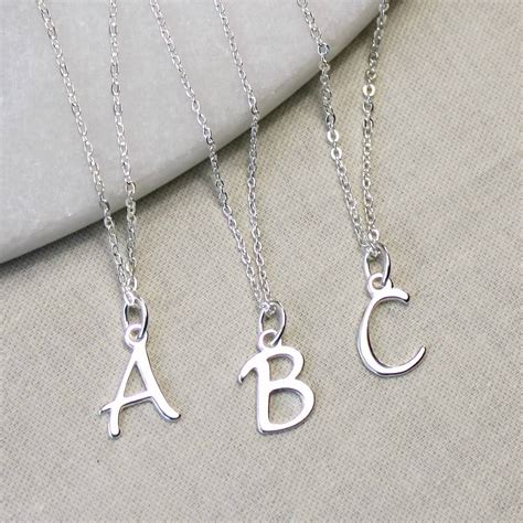 Top 20 Silver Initial Necklace - Home, Family, Style and Art Ideas