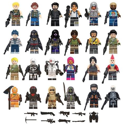 24pcs Fortnite Minifigures Compatible Lego Fortnite Minifigure