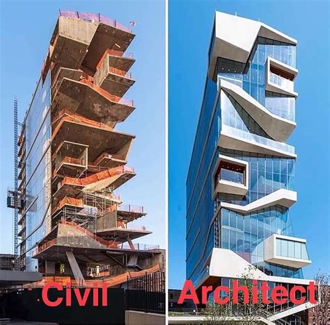 Civil 👷‍♂️👷‍♀️ vs Architect ️📏📐 | Facade architecture design ...