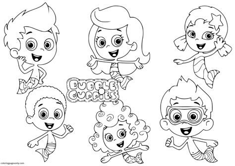 60 Bubble Guppies Coloring Pages - ColoringPagesOnly.com