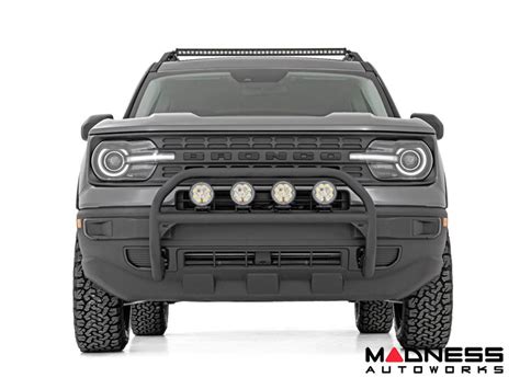 Ford Bronco Sport Front Bull Bar w/ 20" Black Series LED Light Bar w ...