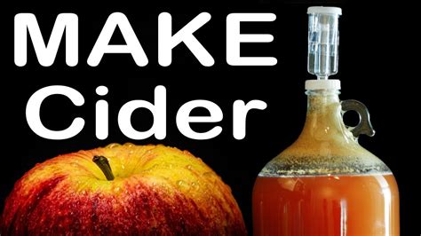 How to Make Hard Cider- Alcohol from Apple Juice - YouTube