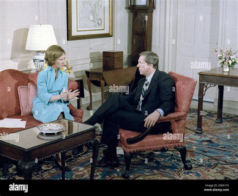 "Rosalynn Carter with David Hartman fro ""Good Morning America ...