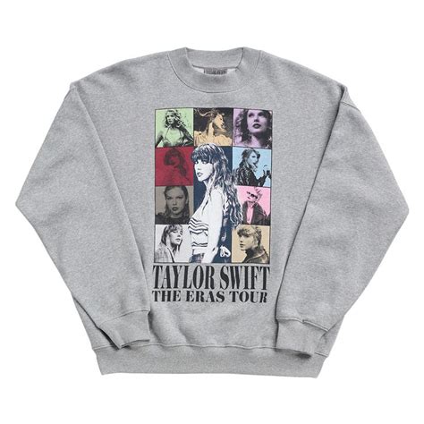 Taylor Swift | The Eras Tour Heather Gray Crewneck - Taylor Swift ...